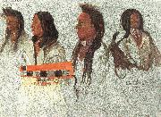 Albert Bierstadt Four Indians oil